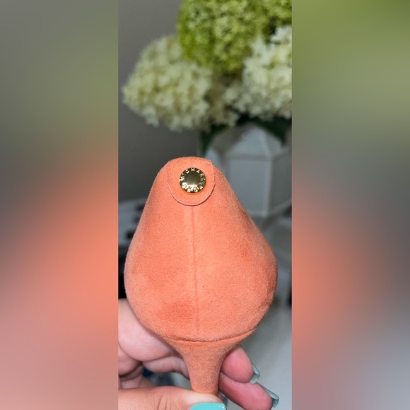 Michael Michael Kors Pink-Grapefruit Suede Shoes SZ 7.5M - Picture 10 of 14